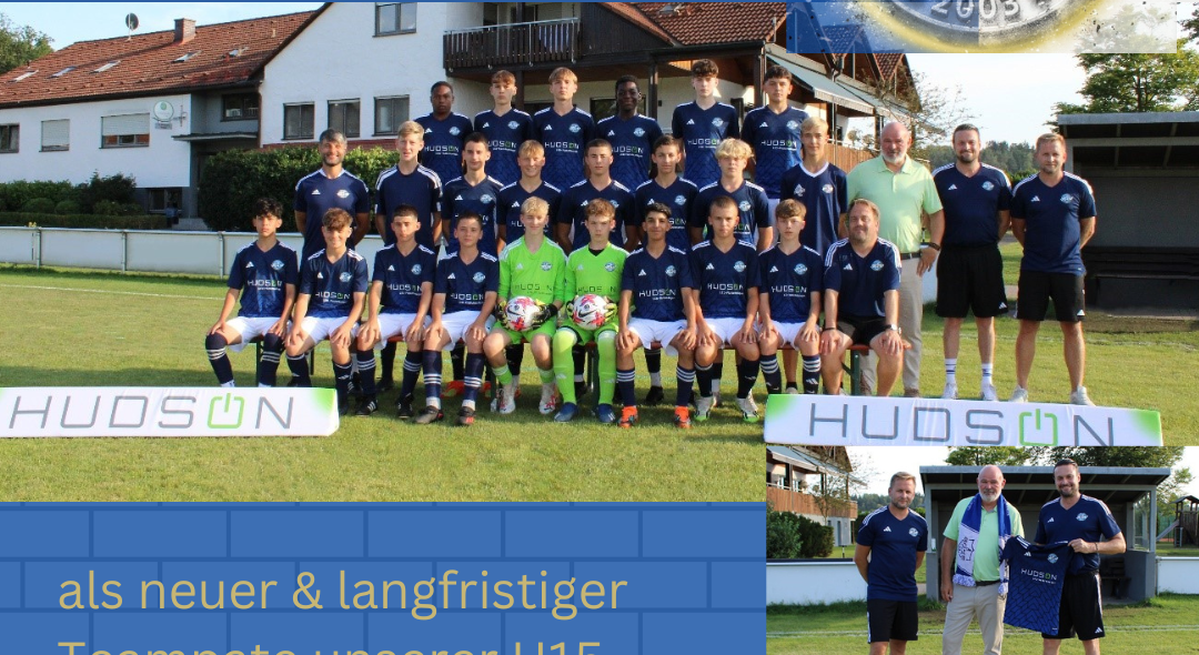 Hudson GmbH wird offizieller Team Pate der U15 Bayernliga Mannschaft der JFG Wendelstein